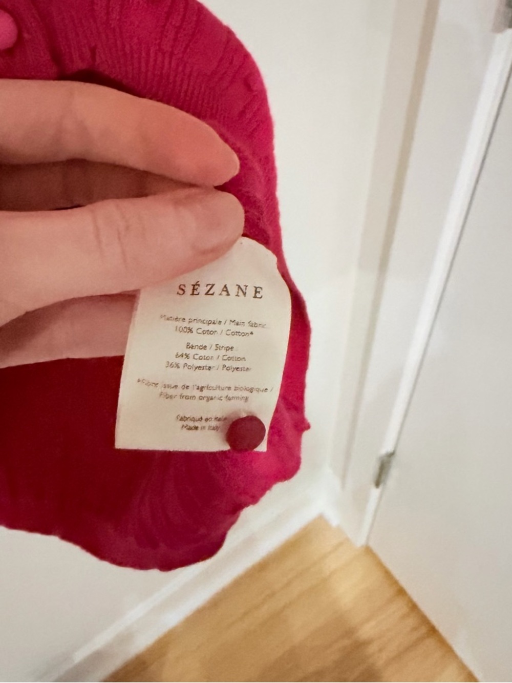 NWT Sezane Fuchsia Top - Picture 7 of 7